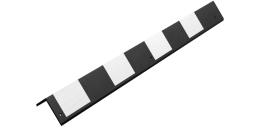 Демпфер угловой резиновый ДУ-8-900 прямые светоотражатели белые - купить в СПб